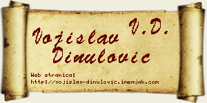 Vojislav Dinulović vizit kartica